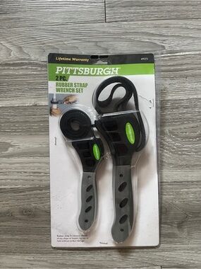 PITTSBURGH Rubber Strap Wrench Set - 2 Piece - New